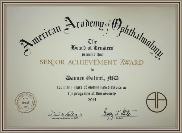AAO Senior Achievement Award