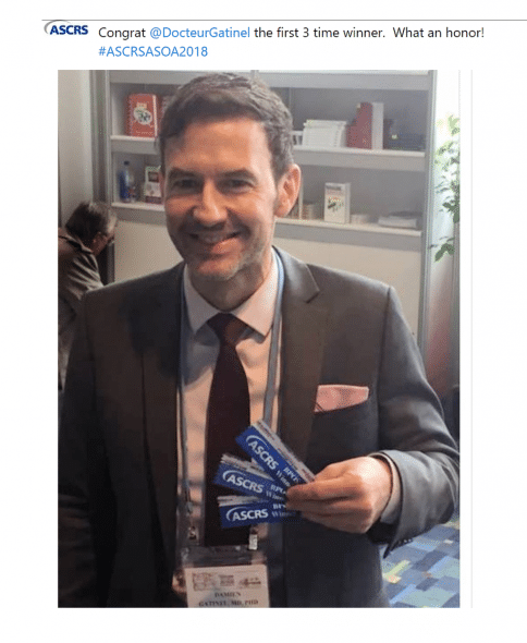 Triple Best Paper of Session Award ASCRS